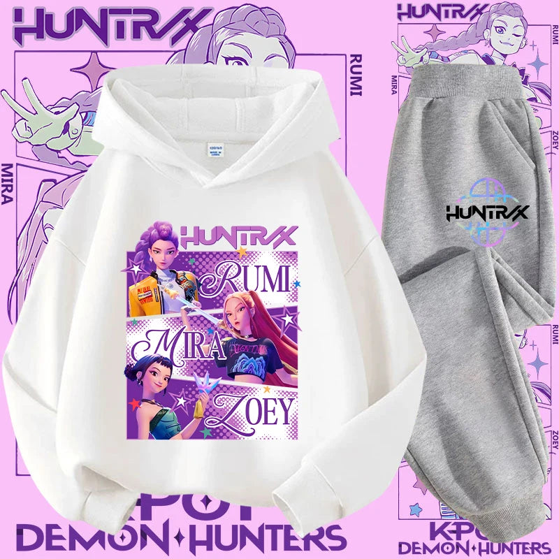 Conjunto Sudadera Niños K-pop - Sudadera y Pantalón 2 Piezas Estampado