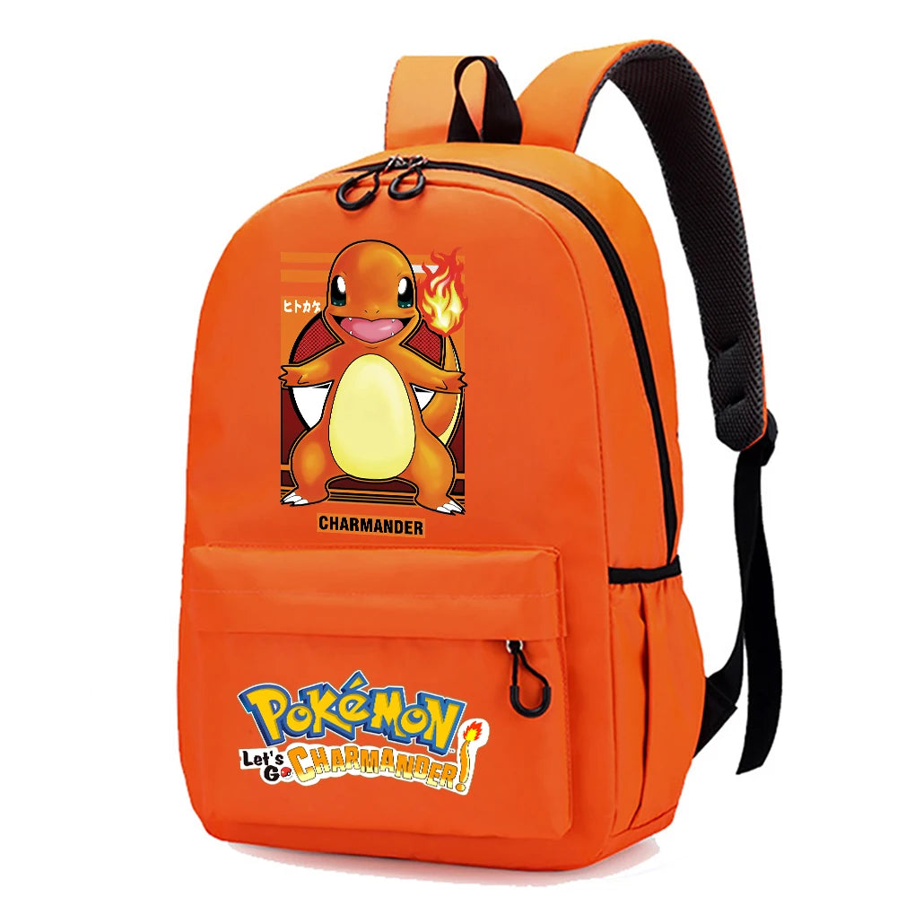 Mochila Pokémon Pikachu Gran Capacidad - Anime Escolar Primaria - Huellitas de Vida