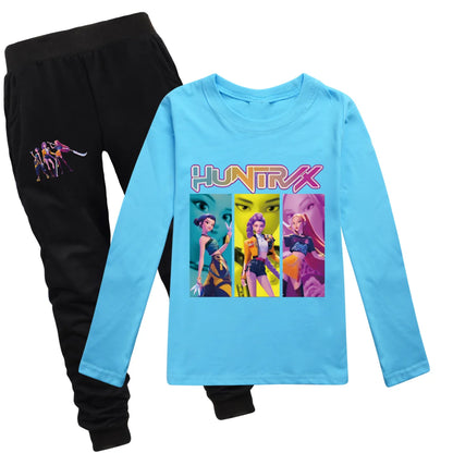 Camiseta Manga Larga KPop Demon Hunters Niños - Sudadera Algodón Streetwear