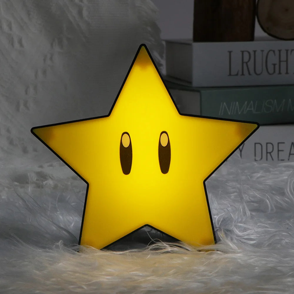 Lámpara Nocturna LED Interrogación Gaming - Luz Mesa USB Astronauta Habitación Niños Regalo - Huellitas de Vida