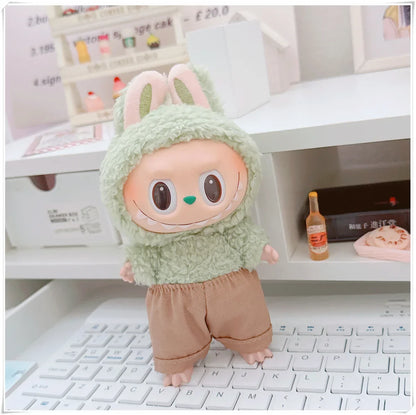 Set Sudadera y Pantalones para Labubu 15-17cm - Fashion Hoodie Universal - Huellitas de Vida
