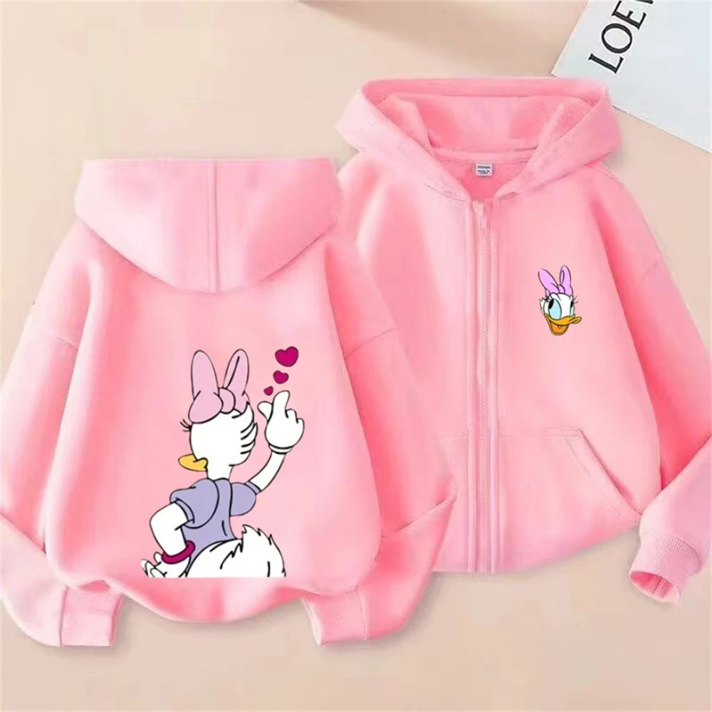 Sudadera Capucha Mickey Mouse Donald Duck Niños 3-12 Años - Hoodie Cremallera Disney