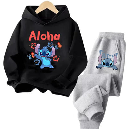 Sudadera Kawaii Anime Niños - Hoodie Stitch Manga 90s Otoño Casual - Huellitas de Vida