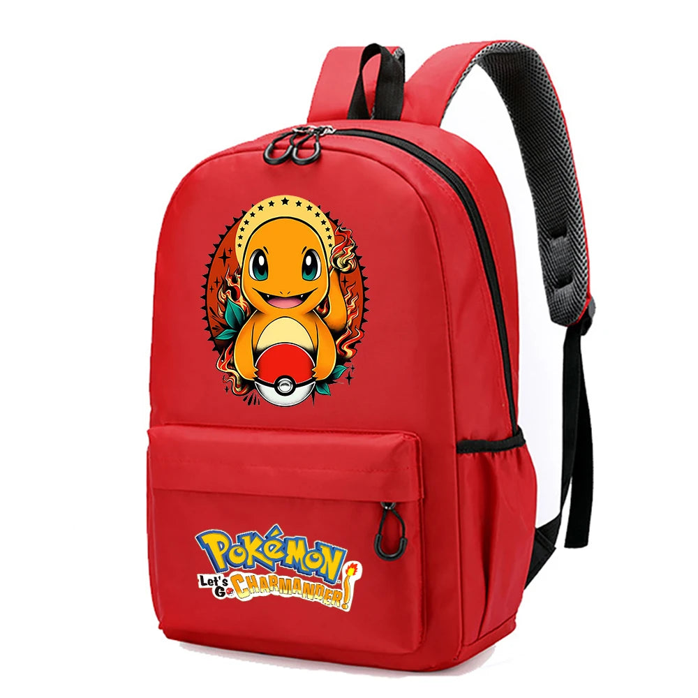 Mochila Pokémon Pikachu Gran Capacidad - Anime Escolar Primaria - Huellitas de Vida