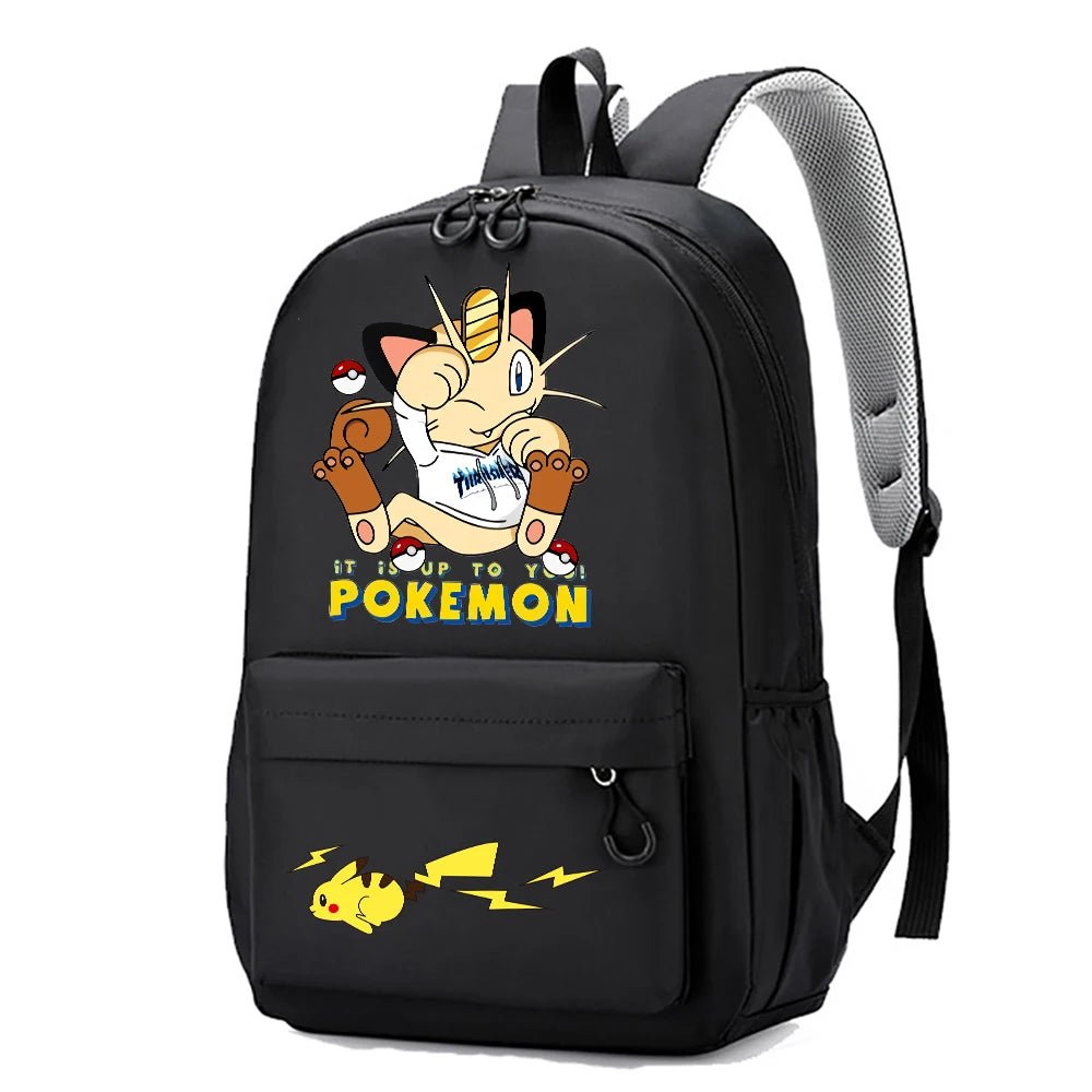 Mochila Pokémon Pikachu Gran Capacidad - Anime Escolar Primaria - Huellitas de Vida