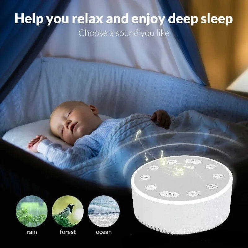 Máquina Ruido Blanco Bebé Lámpara Respiración