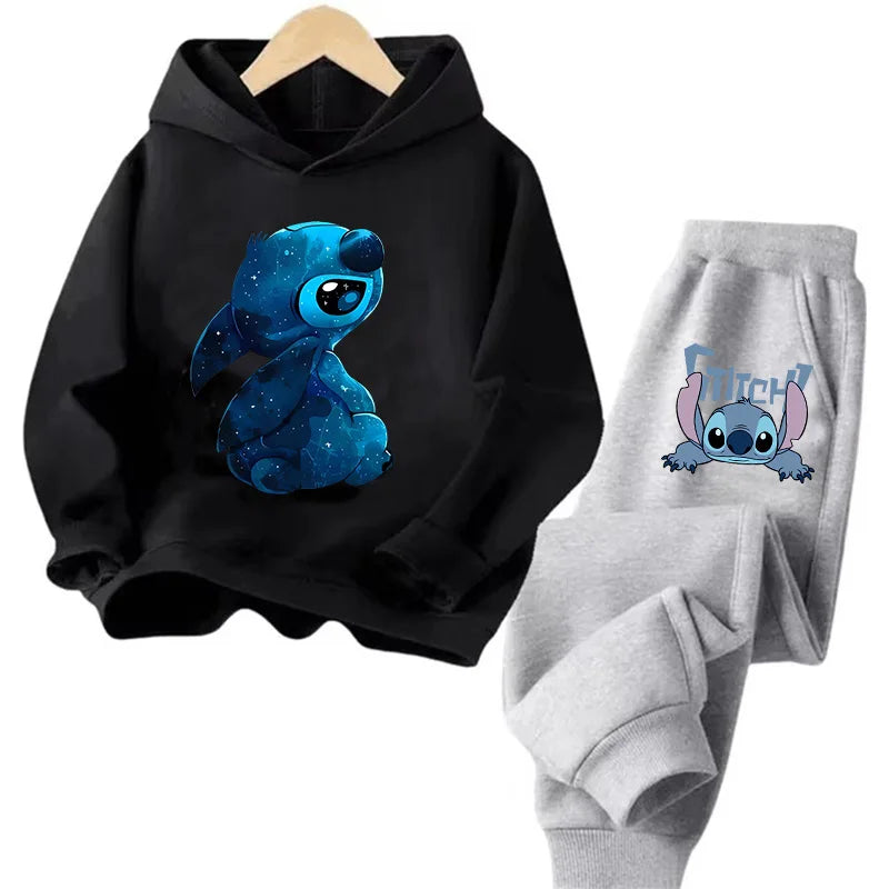 Sudadera Kawaii Anime Niños - Hoodie Stitch Manga 90s Otoño Casual - Huellitas de Vida