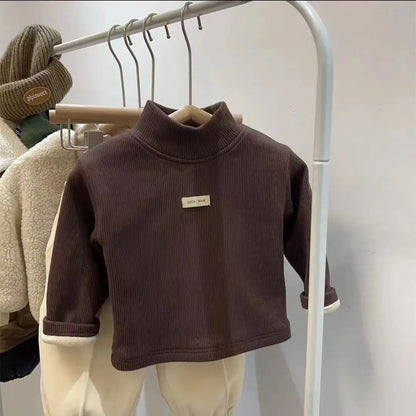 Jersey Cuello Alto Niños Otoño Invierno - Camiseta Manga Larga Bebé Unisex