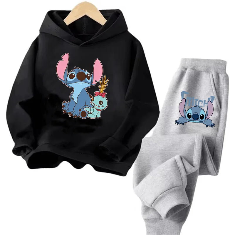 Sudadera Kawaii Anime Niños - Hoodie Stitch Manga 90s Otoño Casual - Huellitas de Vida