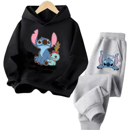 Sudadera Kawaii Anime Niños - Hoodie Stitch Manga 90s Otoño Casual - Huellitas de Vida