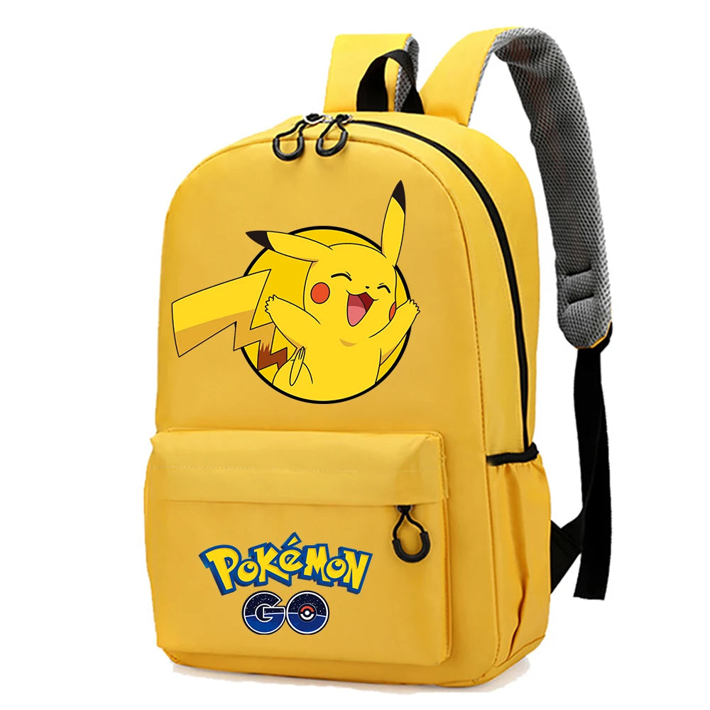 Mochila Pokémon Pikachu Gran Capacidad - Anime Escolar Primaria - Huellitas de Vida