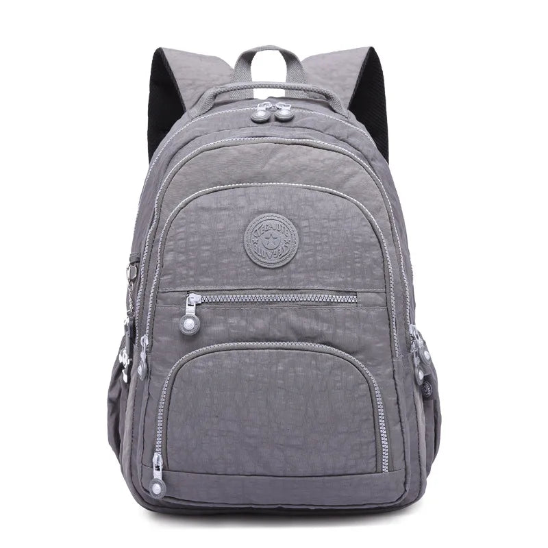 Mochila Escolar 2025 - Teenage Girl Nylon Impermeable Laptop - Huellitas de Vida