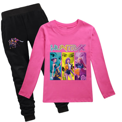 Camiseta Manga Larga KPop Demon Hunters Niños - Sudadera Algodón Streetwear