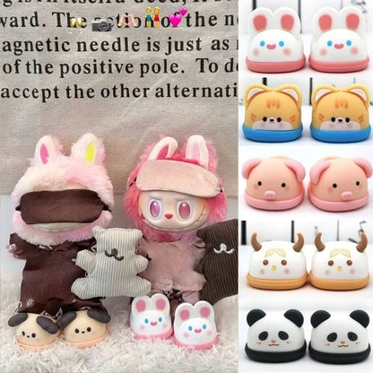 Zapatos para Labubu 15-17cm - Animal Slippers Macaron Princess Cute - Huellitas de Vida