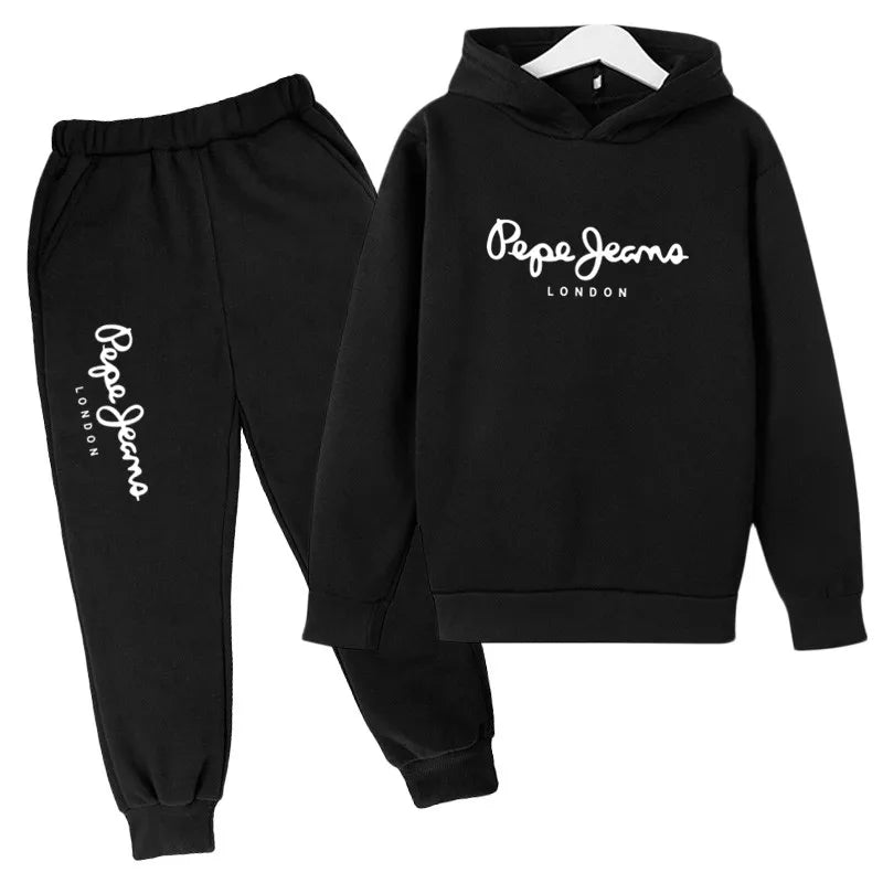 Conjunto Deportivo Niños 2-13 Años Letras - Sudadera y Pantalón Primavera Otoño