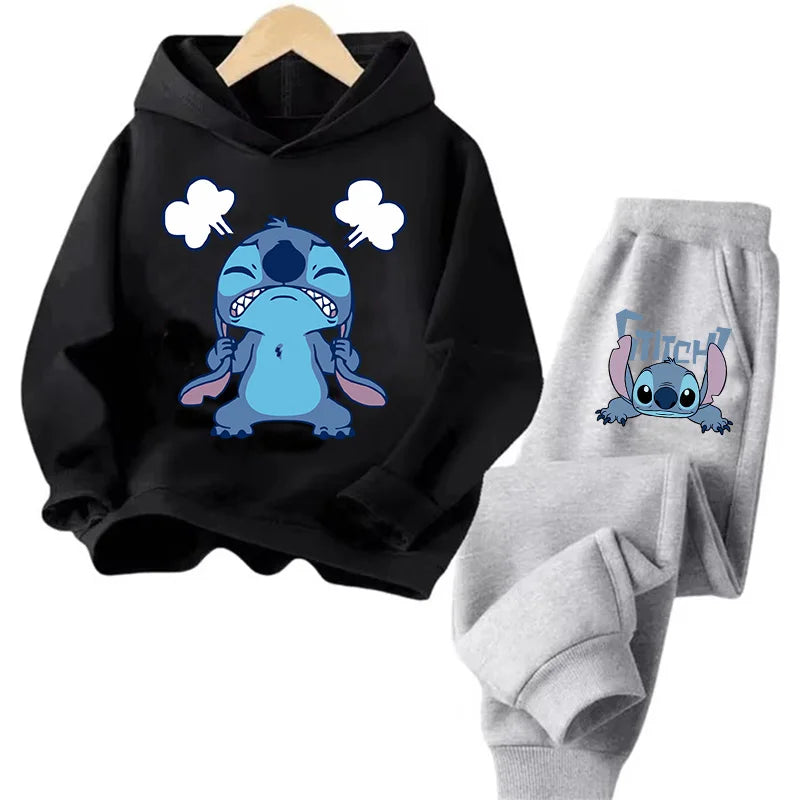 Sudadera Kawaii Anime Niños - Hoodie Stitch Manga 90s Otoño Casual - Huellitas de Vida