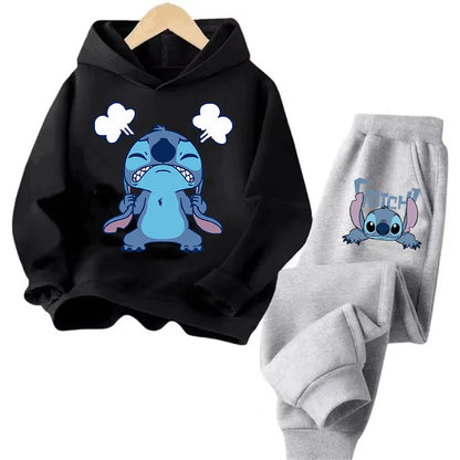 Sudadera Kawaii Anime Niños - Hoodie Stitch Manga 90s Otoño Casual - Huellitas de Vida