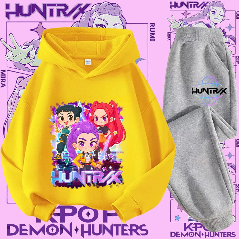 Conjunto Sudadera Niños K-pop - Sudadera y Pantalón 2 Piezas Estampado