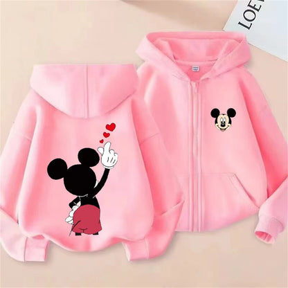 Sudadera Capucha Mickey Mouse Donald Duck Niños 3-12 Años - Hoodie Cremallera Disney