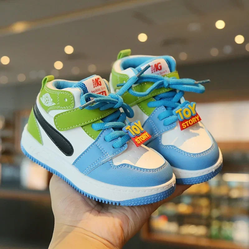 Zapatillas Deportivas Niños Color Block - Sneakers Cordones Suela Suave Antideslizante Casual - Huellitas de Vida