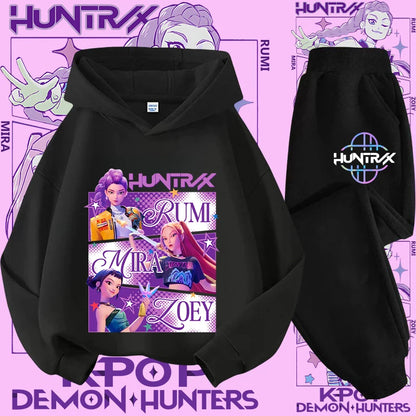 Conjunto Sudadera Niños K-pop - Sudadera y Pantalón 2 Piezas Estampado