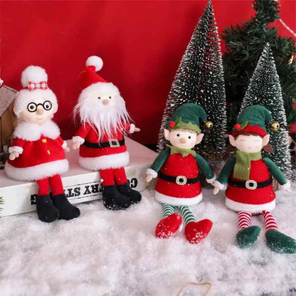 Elfos Navidad Peluche Colgantes Árbol - Muñecos Decoración Navideña Niño Niña Regalo