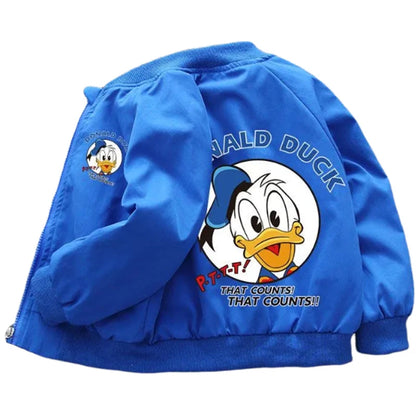 Chaqueta Donald Duck Bebé Niños Otoño Primavera - Cortavientos Dibujos Animados