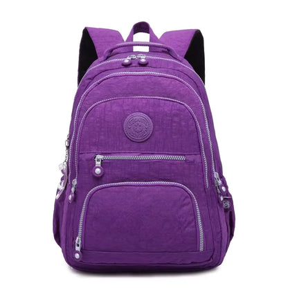 Mochila Escolar 2025 - Teenage Girl Nylon Impermeable Laptop - Huellitas de Vida