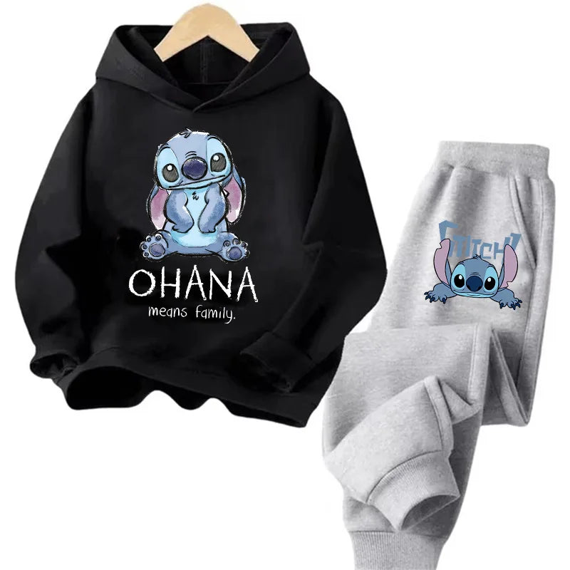 Sudadera Kawaii Anime Niños - Hoodie Stitch Manga 90s Otoño Casual - Huellitas de Vida