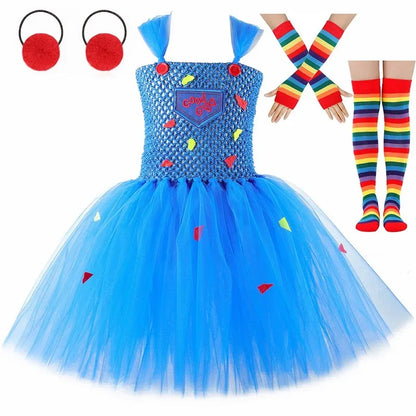 Disfraz Chucky Niña Halloween - Vestido Tutú Muñeca Terror Conjunto Completo - Huellitas de Vida