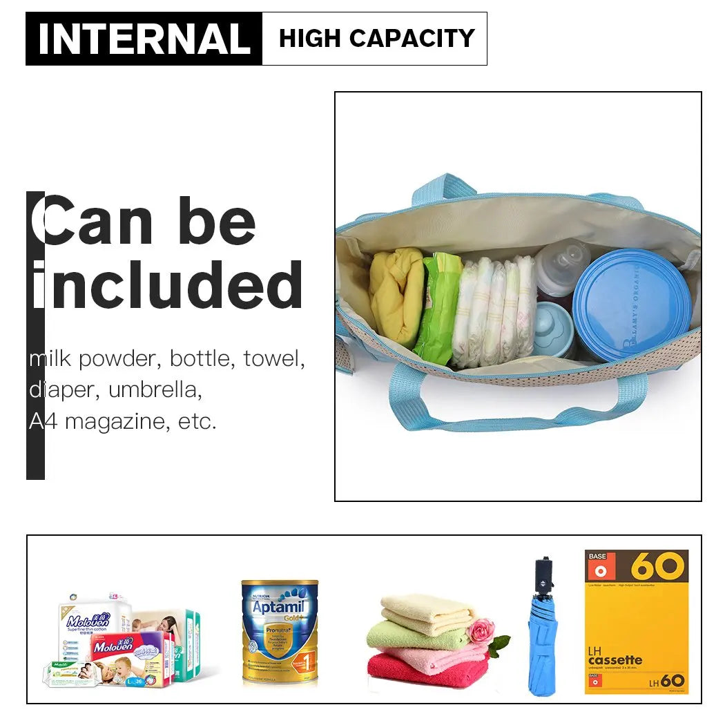 Set 5 Bolsas Bebé Miss Lulu - Bolso Maternal Cambiador Portabiberones Completo