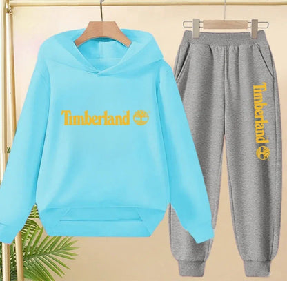 Conjunto Deportivo Niños 2-13 Años Letras - Sudadera Capucha y Pantalón Casual