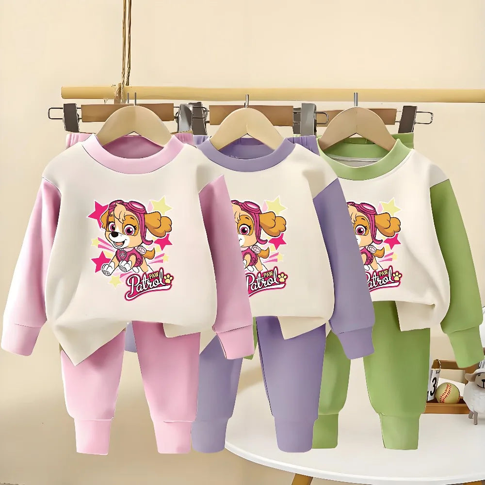 Pijama Paw Patrol Niños 9M-12 Años - Pijama Manga Larga Algodón Primavera Otoño