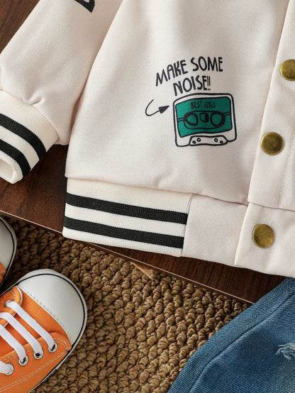 Chaqueta Deportiva Bebé 1-3 Años - Ropa Primavera Otoño Niños Niñas Cartoon Moda Infantil - Huellitas de Vida