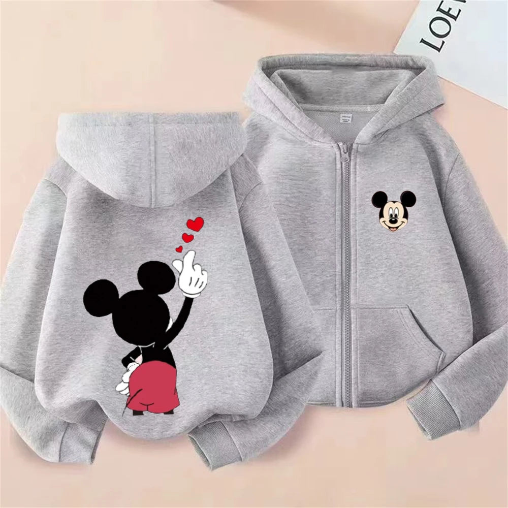 Sudadera Capucha Mickey Mouse Donald Duck Niños 3-12 Años - Hoodie Cremallera Disney