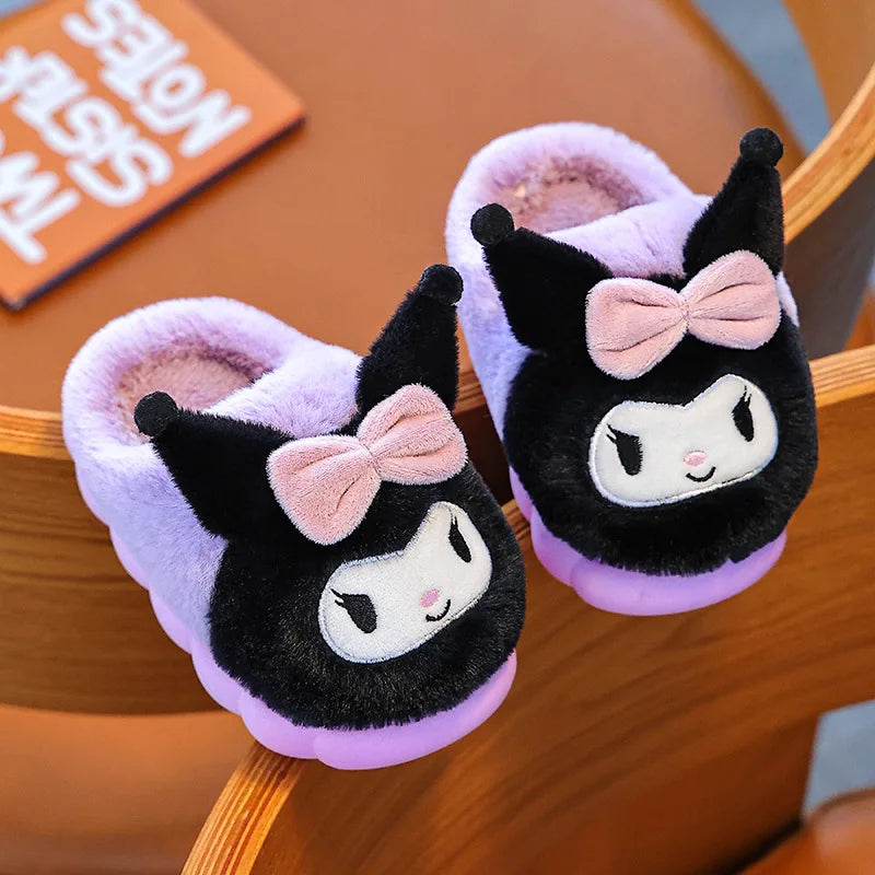 Zapatillas Algodón Niñas Cartoon - Pantuflas Felpa Cálidas Otoño Invierno Diseño Adorable - Huellitas de Vida