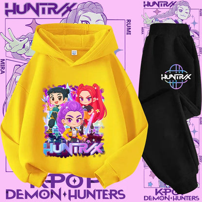 Conjunto Sudadera Niños K-pop - Sudadera y Pantalón 2 Piezas Estampado