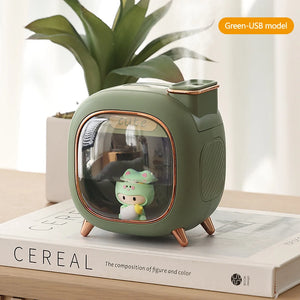 Humidificador Ultrasónico 500ml Muñecos Dibujos - Difusor Aromas Luz LED USB