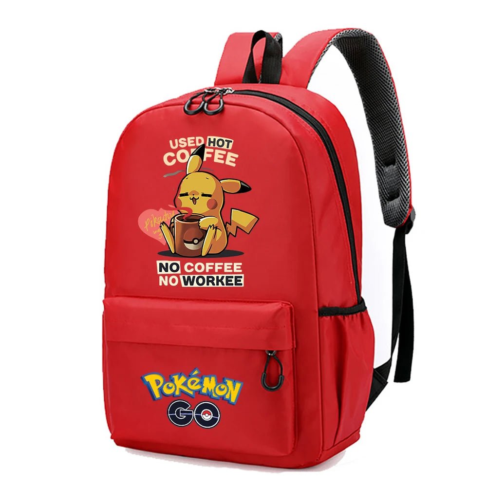 Mochila Pokémon Pikachu Gran Capacidad - Anime Escolar Primaria - Huellitas de Vida