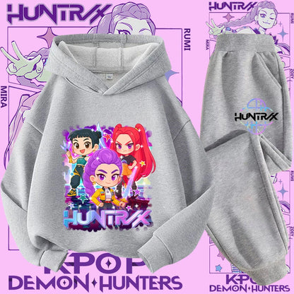 Conjunto Sudadera Niños K-pop - Sudadera y Pantalón 2 Piezas Estampado
