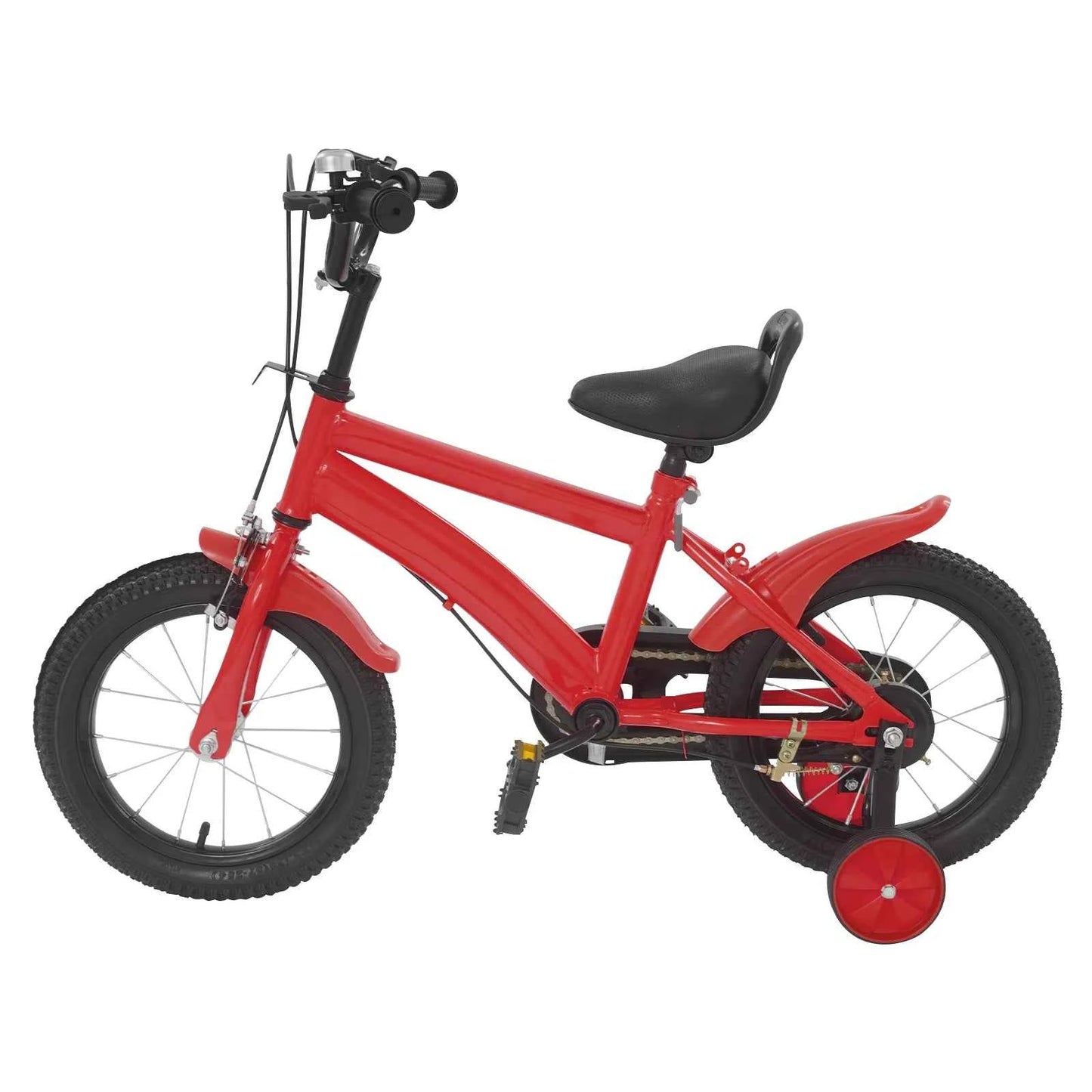 Bicicleta Infantil 14 Pulgadas Aprendizaje - Asiento Ajustable Doble Freno Niños