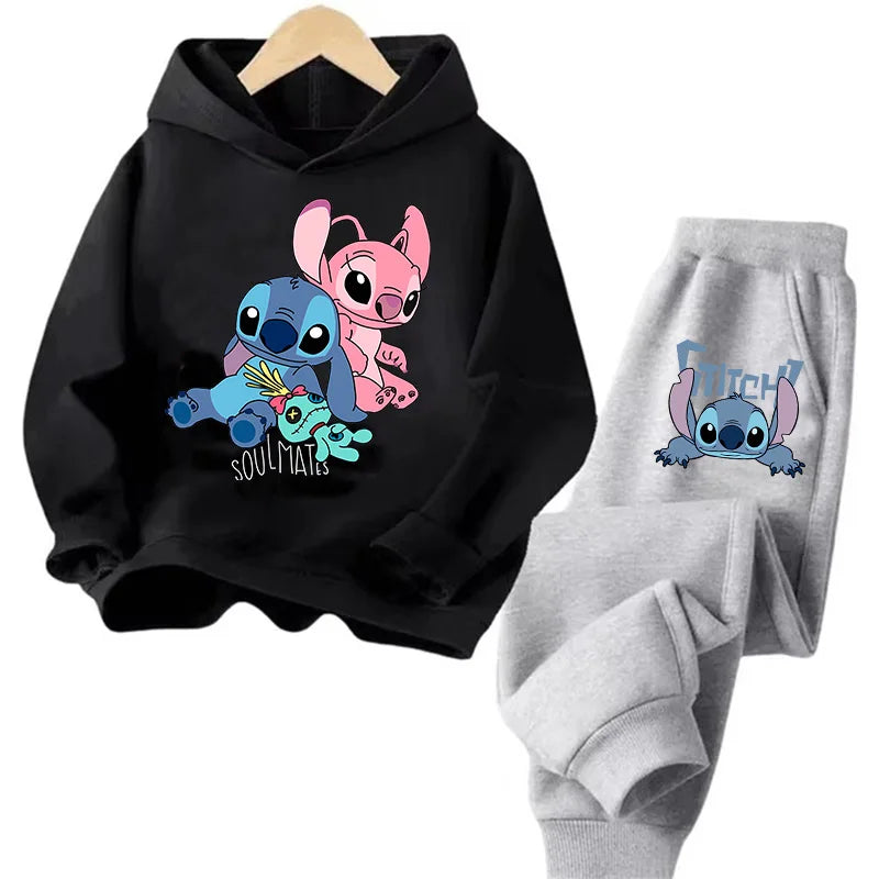 Sudadera Kawaii Anime Niños - Hoodie Stitch Manga 90s Otoño Casual - Huellitas de Vida