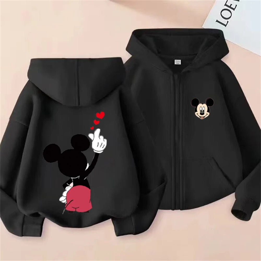 Sudadera Capucha Mickey Mouse Donald Duck Niños 3-12 Años - Hoodie Cremallera Disney
