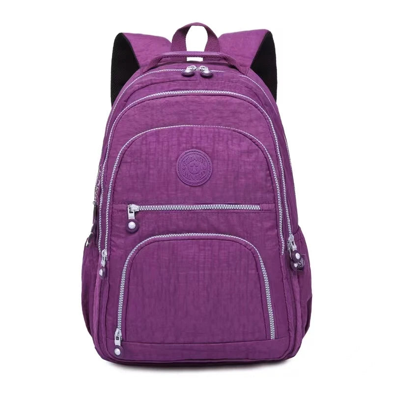 Mochila Escolar 2025 - Teenage Girl Nylon Impermeable Laptop - Huellitas de Vida