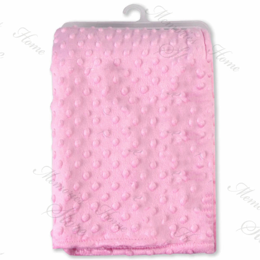 Manta Personalizada Cochecito Bebé - Manta Suave Nombre Bordado Regalo Recién Nacido Baby Shower - Huellitas de Vida