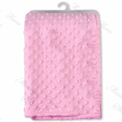 Manta Personalizada Cochecito Bebé - Manta Suave Nombre Bordado Regalo Recién Nacido Baby Shower - Huellitas de Vida