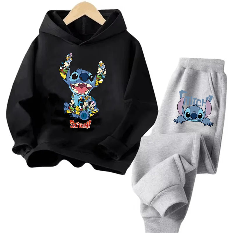 Sudadera Kawaii Anime Niños - Hoodie Stitch Manga 90s Otoño Casual - Huellitas de Vida