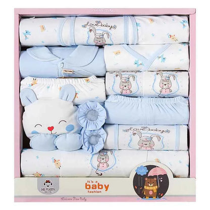 Gift box 18piece/lot Newborn Baby Clothes For Girls Boys Sets 100% Cotton Infant Spring Autumn Soft Boy Clothing New born Hat