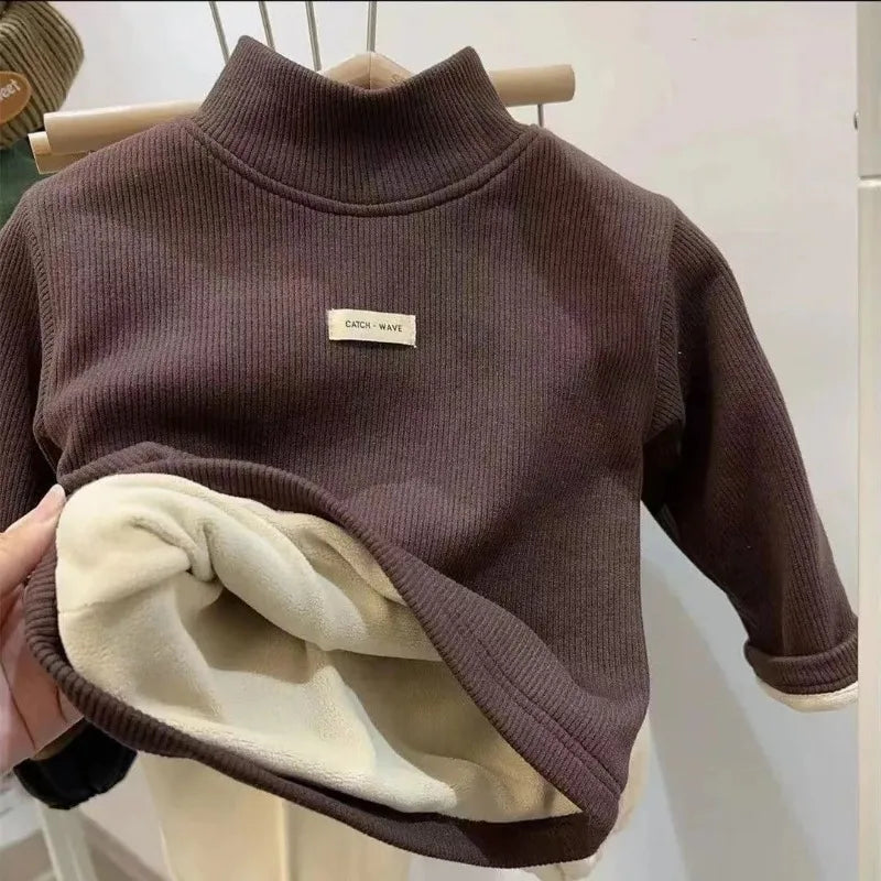 Jersey Cuello Alto Niños Otoño Invierno - Camiseta Manga Larga Bebé Unisex