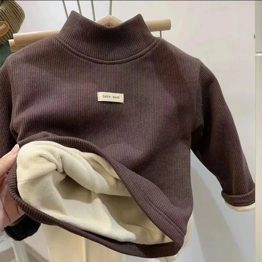 Jersey Cuello Alto Niños Otoño Invierno - Camiseta Manga Larga Bebé Unisex